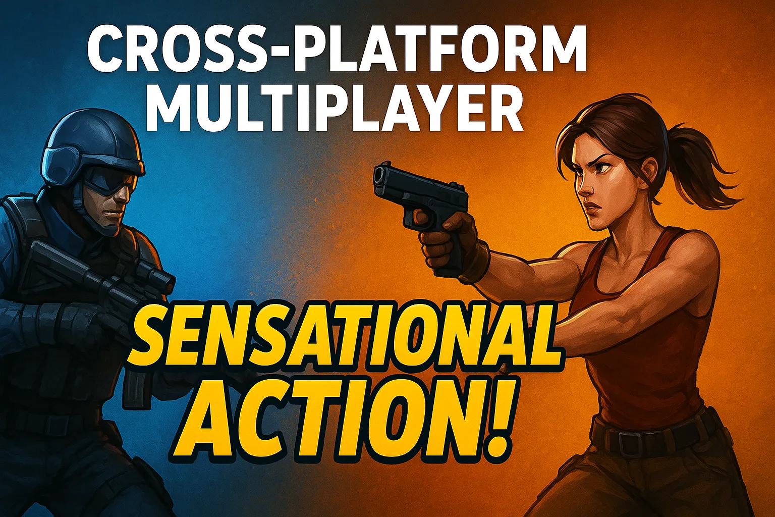 Cross platform multiplayer Sensational Action!